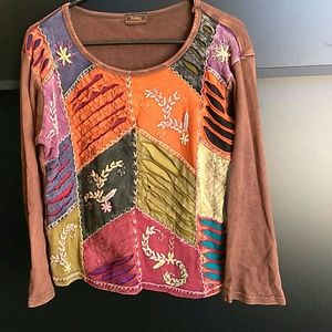 Rising International Large Boho Long Sleeve T